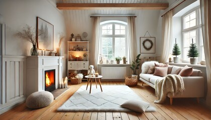 Sofa and Colorful Wall Art
