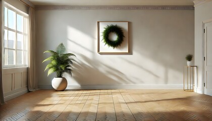 Modern Living Room with Bookshelf