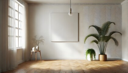 Minimalistic Space with Hanging Light