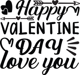 A simple Valentine day typography design, modern, illustration, vector, abstract, print, T-shirt, design.