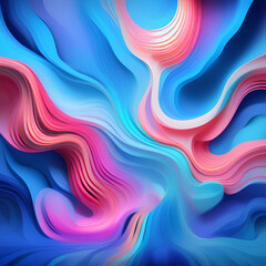 Fototapeta premium Liquid gradient mesh. Abstract wavy background. Color blend. Modern blurred texture. Liquid vibrant color flow. Template for posters, ad banners, brochures, flyers, covers, websites. 8k quality. gener