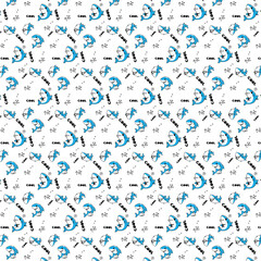 PATTERN CUTE SHARK