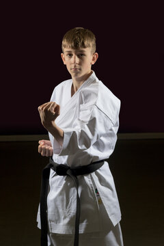 Teenage Male Karate Black Belt