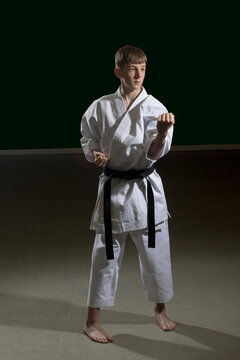 Teenage Male Karate Black Belt