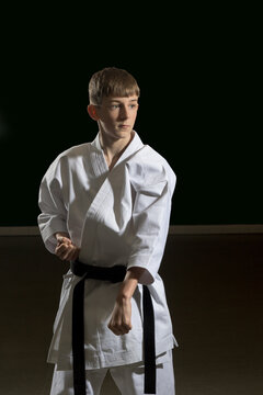 Teenage Male Karate Black Belt
