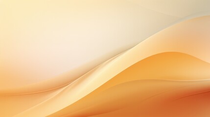 Abstract flowing waves in warm orange and yellow gradient