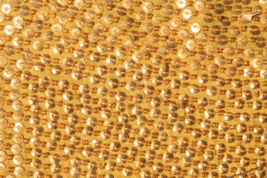 shiny vintage metallic gold sequin fabric