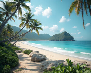 Very beautiful beach view