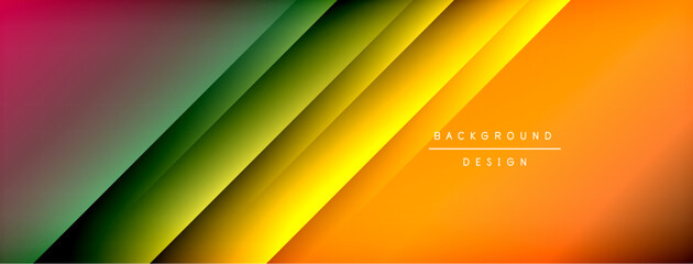 Dynamic shadow lines with gradient colors geometric background