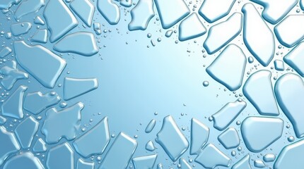 Abstract Blue Water Droplets Background with Texture Design