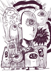 Eyeboy in halloween