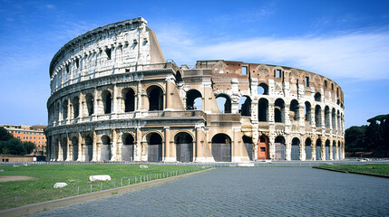 Naklejka premium Beautiful illustration of the coliseum