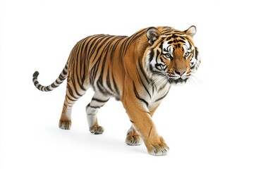 Striking Tiger in Motion