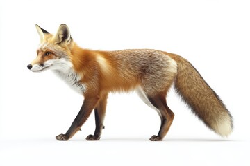 Red Fox in Profile, Striking Pose