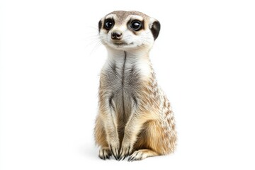 Adorable Meerkat Sitting, Curious Gaze