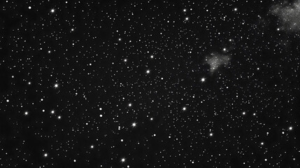 A beautiful black starry night sky in space, with shimmering celestial bodies. A mesmerizing starry sky, a subject of study in astrology.