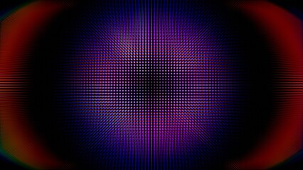 Vibrant Abstract Grid with Radiating Red and Blue Light Patterns