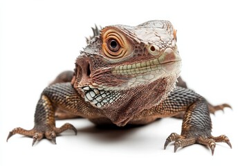 Fototapeta premium Close-up of a lizard, vibrant scales