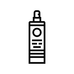 hair styling spray men cosmetic line icon vector. hair styling spray men cosmetic sign. isolated contour symbol black illustration