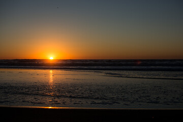 sunset on the beach