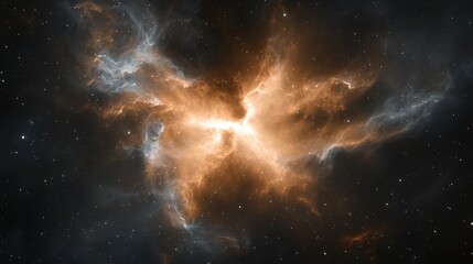 Obraz premium Celestial Nebula Illuminating the Depths of Outer Space