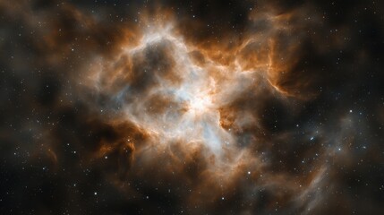 Fototapeta premium Stunning Cosmic Nebula in the Depths of Outer Space