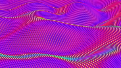 Vibrant Abstract Lines Creating Colorful Wavy Patterns