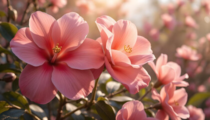 pink magnolia flower