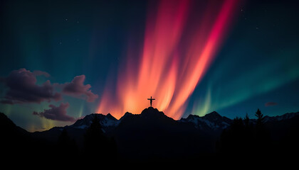 sunrise over the mountains