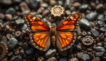 butterfly on the ground