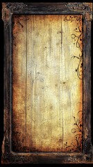 Elegant vintage frame with intricate designs, perfect for enhancing artwork or photos.