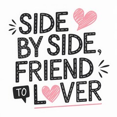 Quirky love quotes with hand lettering and playful design for stress relief and inspiration