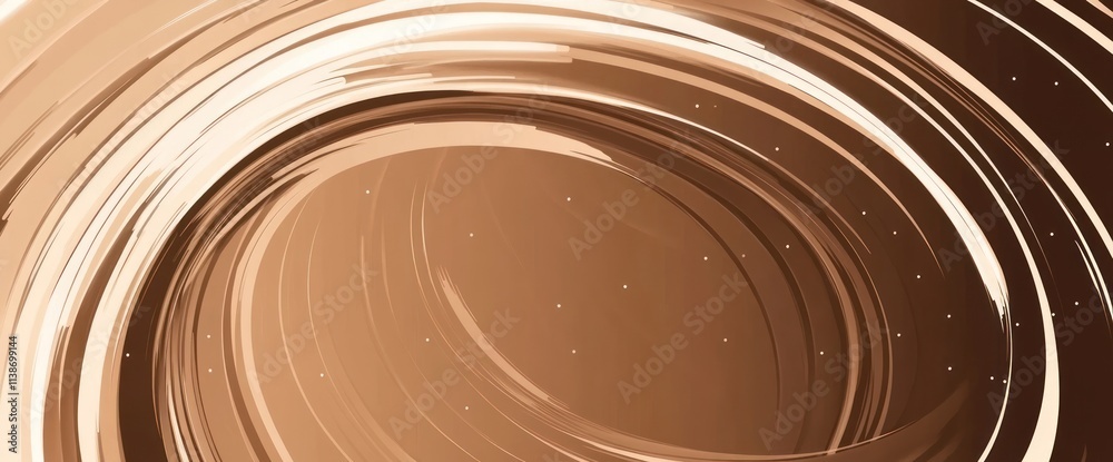 Poster abstract brown swirl with subtle highlights.