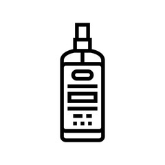 toner bottle men cosmetic line icon vector. toner bottle men cosmetic sign. isolated contour symbol black illustration