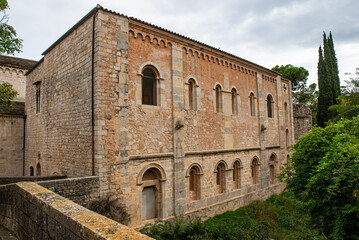 Fototapeta premium Along the streets and parks of Girona, Catalonia. Spain.