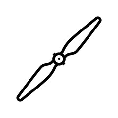 propeller unmanned aerial vehicle line icon vector. propeller unmanned aerial vehicle sign. isolated contour symbol black illustration