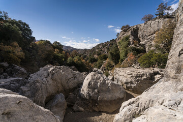 rural path in the moutains of crete