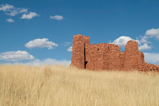 Mountain Aire, New Mexico, United States. Salinas Pueblo Mission  Ntl. Monument.  Ruins from early 1600's.