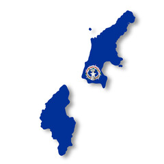 Northern Mariana Islands flag map
