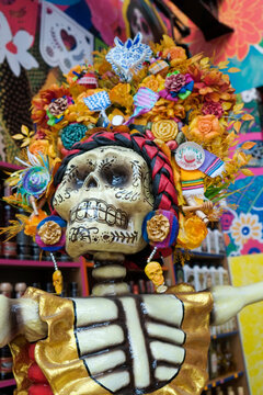 Playa del Carmen, Mexico Large Dia de Los Muertos skeletons