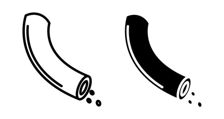 Blood vessel Icons set in solid and thin line style
