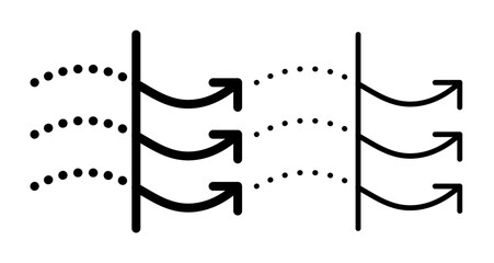 Filtration Icons vectors. black solid and liner versions