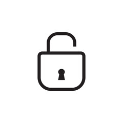 lock line icon