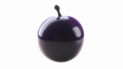 purple grapes isolated on white