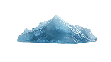 Obraz premium An iceberg isolated on transparent white background