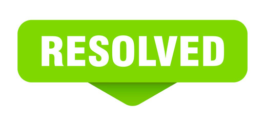 RESOLVED button