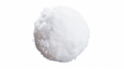 Fototapeta premium white snow ball isolated on white