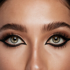 Fototapeta premium Closeup of Female Eyes with Dramatic Makeup