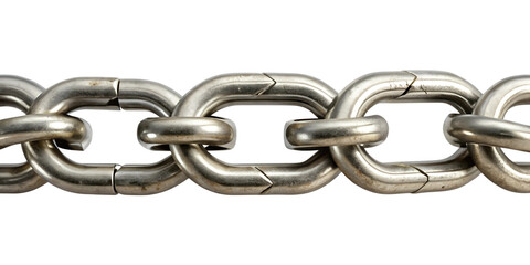 Fototapeta premium close up of chain isolated on white background. Png transparent