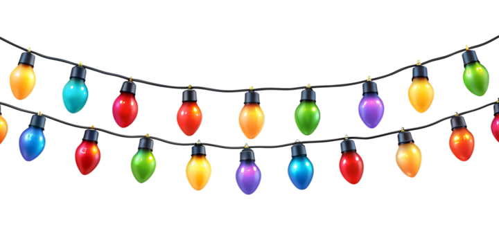 Christmas decorations isolated on white background. Png transparent - Powered by Adobe
